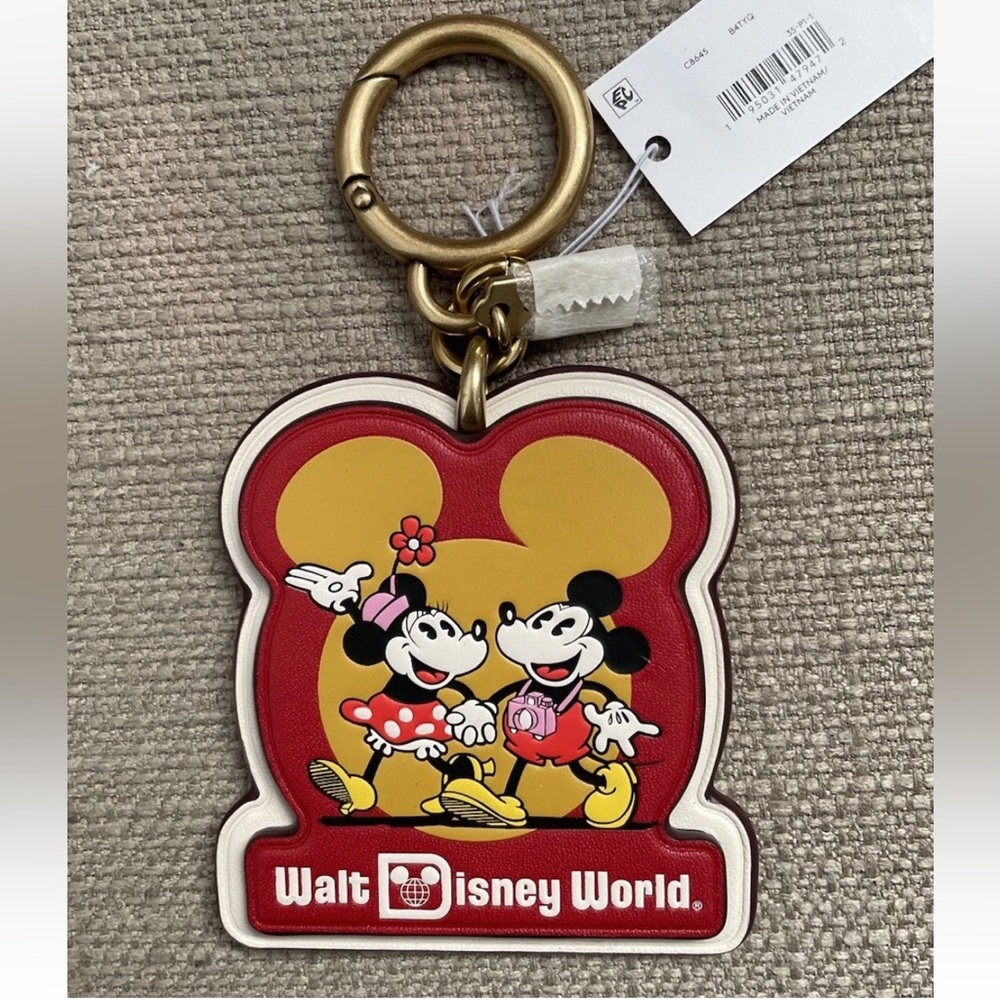 Disney X Coach Touring Mickey Mouse Bag Charm New with tag